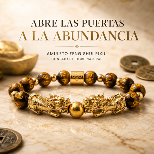 Brazalete Ojo de Trigre Feng shui Pixiu