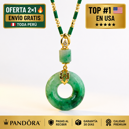 Collar de Jade Feng Shui - Piedra de la abundancia