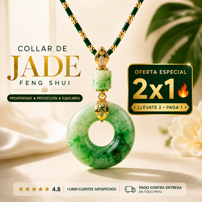 Collar de Jade Feng Shui - Piedra de la abundancia