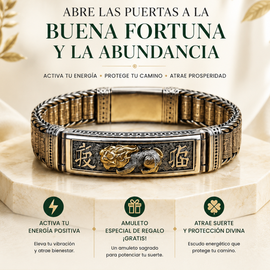 Brazalete Feng Shui Pixiu de la Fortuna