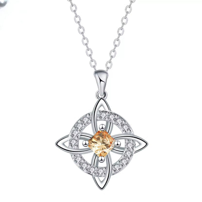 Collar Nudo de Bruja - Piedra de Nacimiento 💎