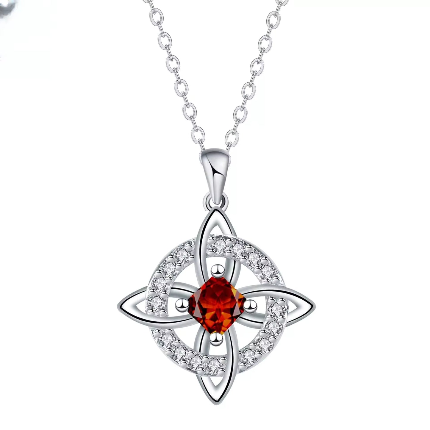 Collar Nudo de Bruja - Piedra de Nacimiento 💎