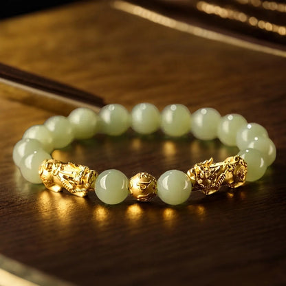 Brazalete de Jade Feng shui Pixiu
