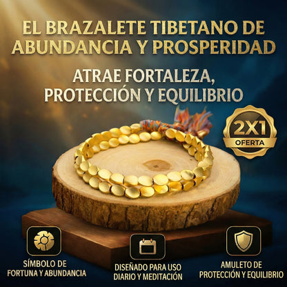 Pulsera Tibetana de Abundancia y Prosperidad - OFERTA 2X1